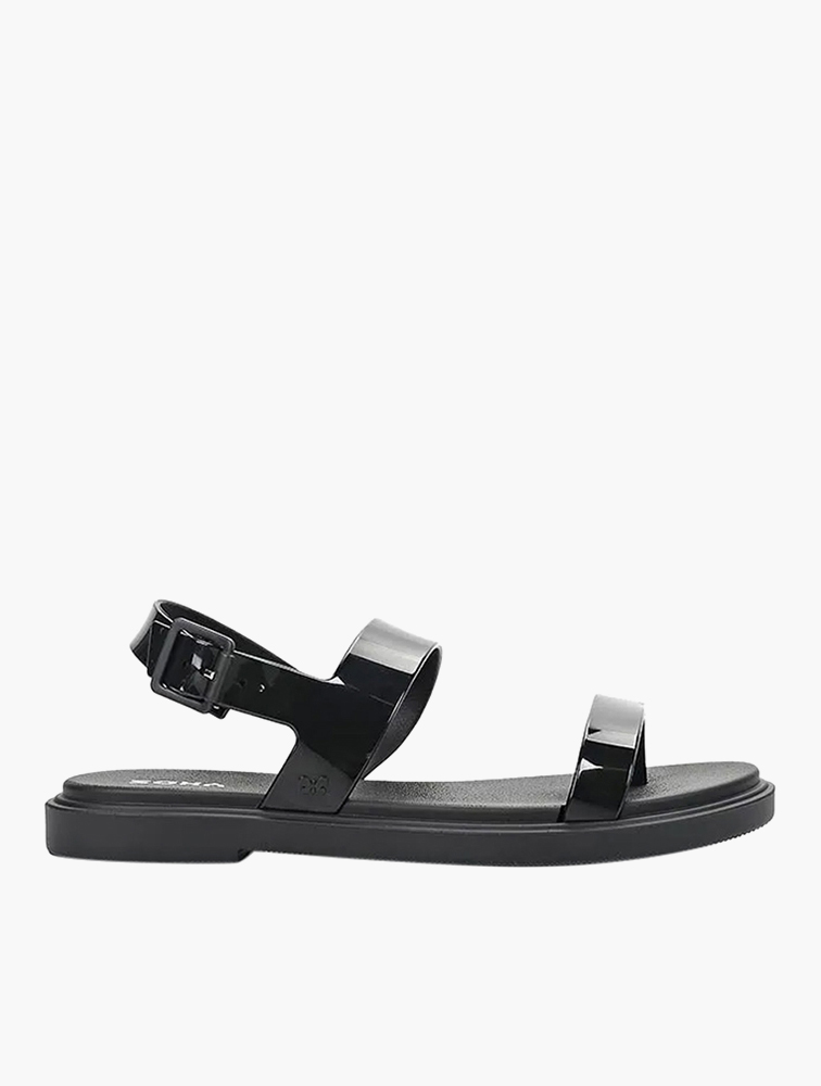 MyRunway | Shop Zaxy Black Buckle Sandals for Women from MyRunway